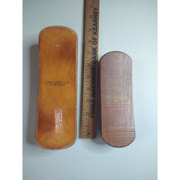 Vintage Sterilized Horse Hair SHOE SHINE BRUSH Unbranded 2 - Picture 2 of 12